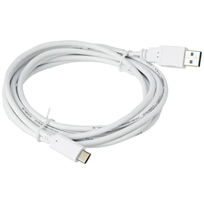 Obrázek PremiumCord USB C na 3. 0 propojovací kabel 3 m, až 5 Gbit/s, 3.0/3.1 SuperSpeed datový kabel, 3.1 typ konektor A konektor, 3x stíněný, barva bílá, délka m