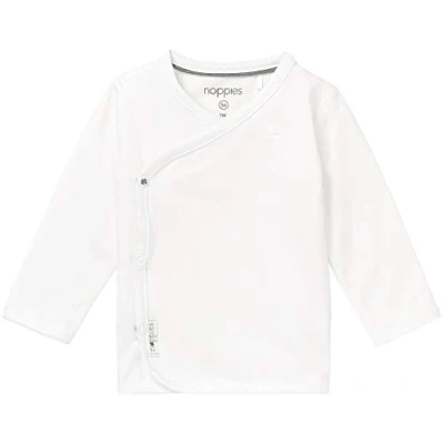 Obrázek Noppies Unisex Baby tričko U Tee Ls Little, bílá (White C001)