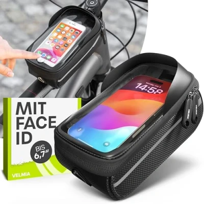 Obrázek VELMIA jízdní kolo rámová taška vodotěsná držák mobilního telefonu na ideální pro navigaci kolo, cyklistická mobil, příslušenství