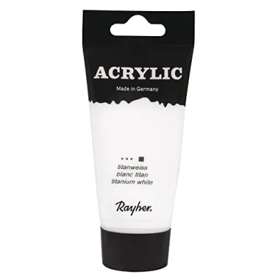 Obrázek Rayher 38912101 Acrylic, umělec akrylová Barva, SB trubice 75 ml, Titanweiãÿ