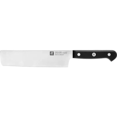 Obrázek ZWILLING Gourmet Nakiri nůž, 17 cm, speciální nerezová ocel, ergonomická plastová rukojeť, černá Made in Germany
