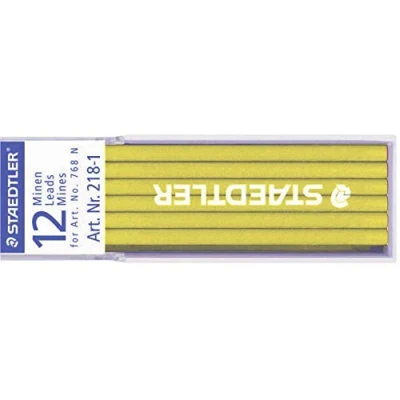 Obrázek STAEDTLER 218 Lumocolor non permanent omnichrom speciální náplň, 12 kusů pouzdra, žluté