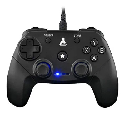 Obrázek THE G LAB k Pad THORIUM herní ovladač PC a PS3 USB připojen integrovaným vibracím, kabel ovladače gamepad joystick pro Windows 10 11, (s kabelem)