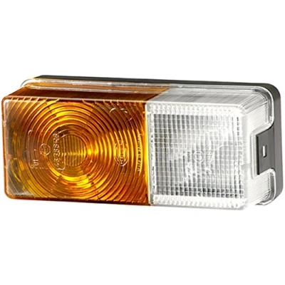 Obrázek HELLA Směrové světlo halogen 12V nástavba/šroubovaný zástrčka: plochá zástrčka vlevo/vpravo množství: 1 2BE 002 582 031, žlutá, bílá