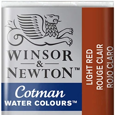 Obrázek Winsor &amp; Newton 0301362 Cotman akvarelová barva 1/2 misky, dobrá průhlednost, vynikající síla tónování a dobré malířské vlastnosti, světla vypálená okrová