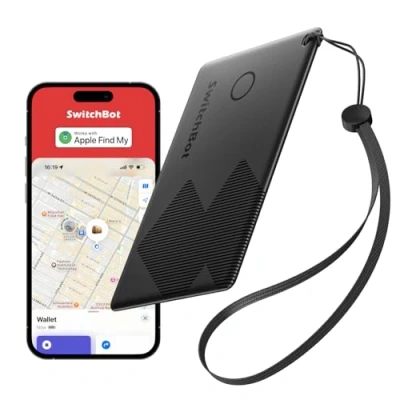 Obrázek SwitchBot Geldbörsen Tracker Karte, Smart AirTag Karte kompatibel mit Apple Find My(Funktioniert Nicht Android), bis zu 3 Jahre Batterielaufzeit, Wasserdicht IP67