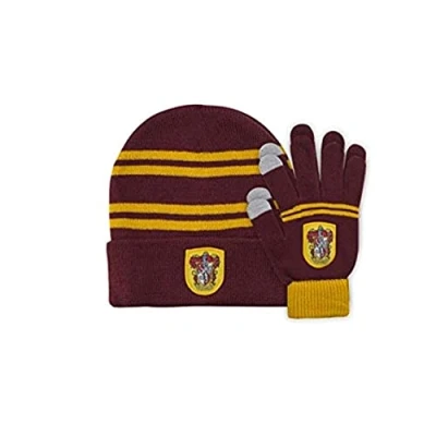 Obrázek Cinereplicas Harry Potter sada Bonnet &amp; Gants Enfants Licence Officielle, červená a žlutá.