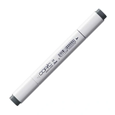 Obrázek COPIC Classic Marker typ C 8, cool gray No. profesionální popisovač layoutu, na bázi alkoholu, se širokou a jemnou špičkou