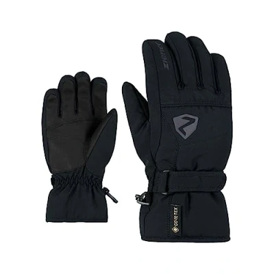 Obrázek Ziener Dětské lyžařské rukavice Lago GTX Glove junior / zimní sporty vodotěsné, prodyšné, černé, 6, černé