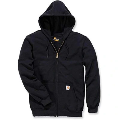 Obrázek Carhartt Pánská široká, středně těžká mikina se zipem, černá