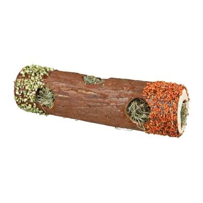 Obrázek Dřevěný tunel TRIXIE se senem, květy ibišku, mrkví a hráškem 6,5x20cm (25g)