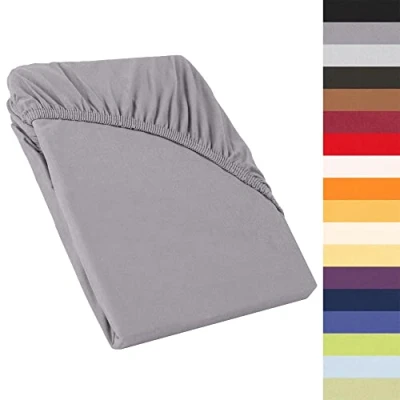 Obrázek prostěradlo na topper, napínací prostěradlo, kontinentální postel, jersey z bavlny, pro postele, 160 g/m2, CelinaTex Perla, toppery