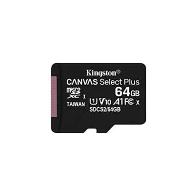 Obrázek Kingston Canvas Select Plus microSD paměťová karta, SDCS2/64GB Class 10 (vč. SD adaptéru)