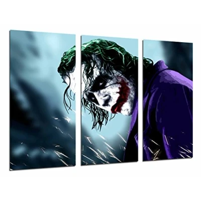 Obrázek Wandbild Batman und der Joker, Superheld, 97 x 62 cm, Holzdruck XXL Format Kunstdruck, ref.26591