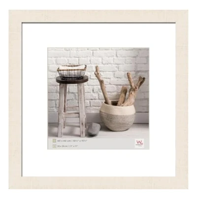 Obrázek Dřevěný rám Home, design Walther., Krémově bílá, 40 x cm