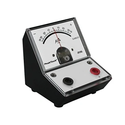 Obrázek PeakTech P 205 08 Měřič proudu/ampérmetr analogový/měřicí přístroj se zrcadlovou stupnicí galvanometr +/35︎a
