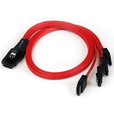 Obrázek StarTech.com SFF 8087 kabelové rozhraní a přechodky Mini SAS 36 Pin / S ATA 7pin Černá