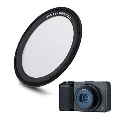 Obrázek JJC UV Filter für Ricoh GR III IIIx HDF II GR3 GR2 Kamera, Ultra Slim 19 Schichten mehrfach beschichteter Objektivfilter Schutz