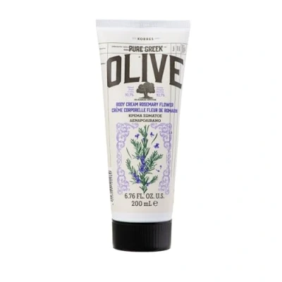 Obrázek KORRES OLIVE ROSEMARY FLOWER hydratační tělové mléko pro ženy a muže, rychle se vstřebává, s extra panenským olivovým olejem, dermatologicky testováno veganské, 200 ml