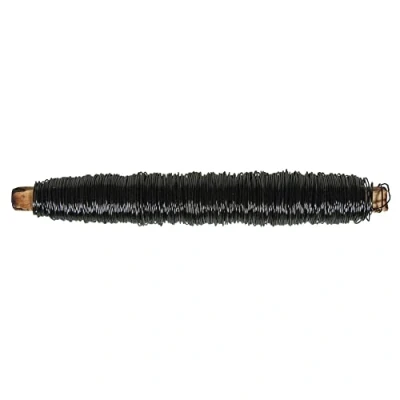 Obrázek Rayher 24112576 květina drát, 0,55 mm Ø, Dřevo zavinovací, SB sáček 100 g, Černá