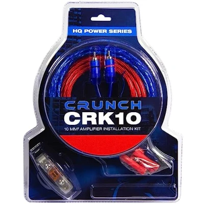 Obrázek Crunch CRK10 10mm² připojovací sada zesilovače kabelů 5 m s kabelem cinch