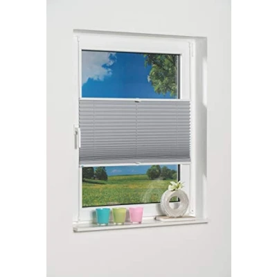 Obrázek K home Clipfix plisé Palma šedá 80 x 210 cm +++zatemnění +++