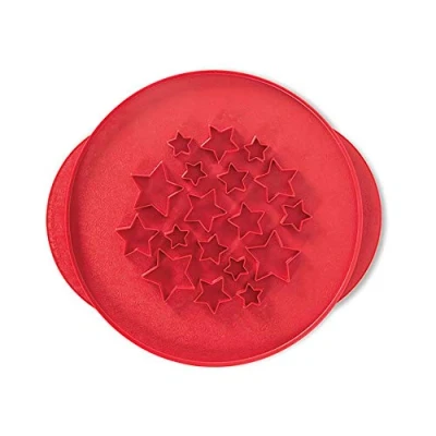 Obrázek Nordic Ware Nástavec na dort, vykrajovátko, hvězdy a třešně, hliník, nepřilnavý, NW 04030