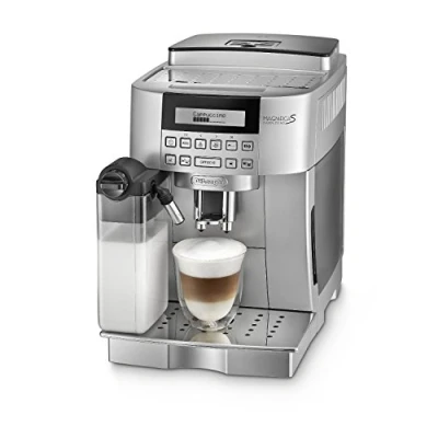 Obrázek DeLonghi ECAM 22.360.S plně automatický kávovar (1,8 litru, 15 bar, 1450 W, nádoba na mléko), stříbrná