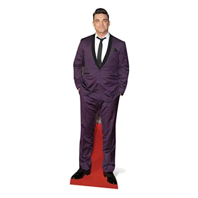 Obrázek partyman.co.uk Robbie Williams Lila Anzug, 59 x 186