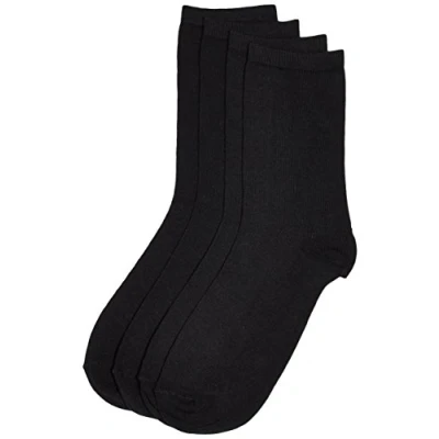 Obrázek PIECES dámské matné jemné ponožky Pcemmy 4 Socks _ BLACK, 4er Pack, 100 den matná jemná Jednotná velikost (velikost výrobce: velikost) černá (Black)