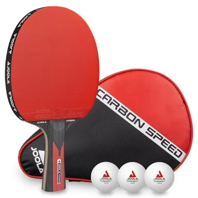 Obrázek JOOLA Carbon pálka na stolní tenis ITTF schválená profesionální pro pokročilé hráče technologie Carbowood, Speed, 5dílná