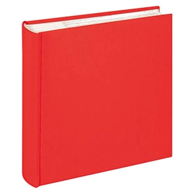 Obrázek walther design Fotoalbum červené 200 fotografií 10 x 15 cm album na poznámky lněné, Cloth ME 510 R