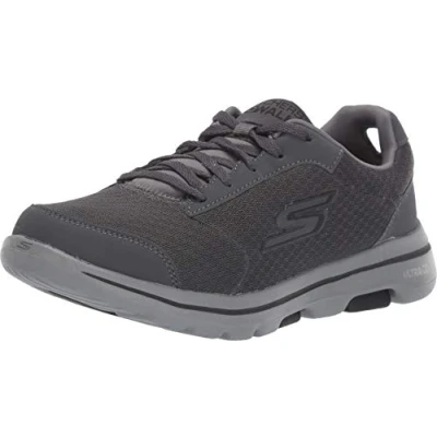 Obrázek SKECHERS Pánské tenisky Go Walk 5 Qualify, Charcoal Textile Synthetic Black Trim