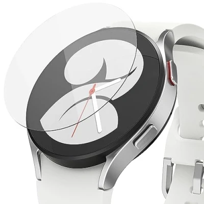 Obrázek Ringke Invisible Defender Glass [4dílné balení] kompatibilní se Samsung Galaxy Watch 5 40 mm a 4 ochranná fólie na displej 9H stupeň tvrdosti R4