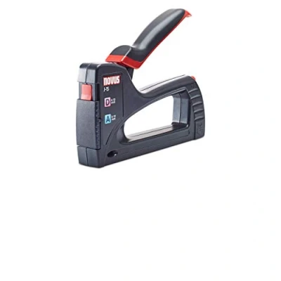 Obrázek Novus Ruční sešívačka J 15, lehká univerzální sponka, nářadí pro svorky 4 10 mm, rychlé dobíjení, Softgrip, černá