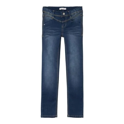 Obrázek NAME IT Dívčí džíny Skinny Fit, Tmavě modrý denim