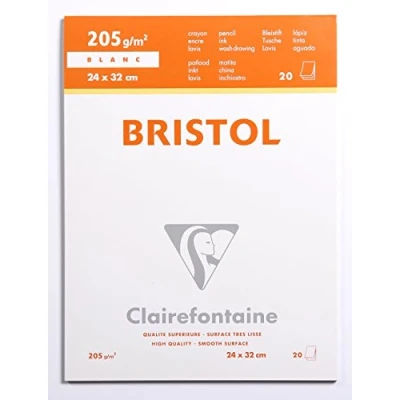 Obrázek Clairefontaine Bristol Karton Ries, 50 x 65 cm, bílá