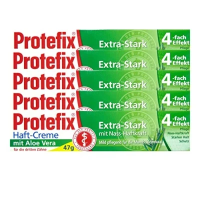 Obrázek Protefix 5x adhezní krém Aloe Vera extra silný s přilnavostí za mokra, 40 ml kus