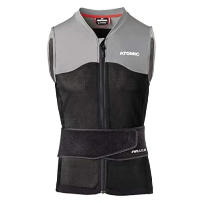 Obrázek ATOMIC Live Shield Vest M černá/šedá velikost XL kvalitní vesta protektorů pánská chránič zad pěnový systém Multi Density lehký a prodyšný neomezená volnost pohybu
