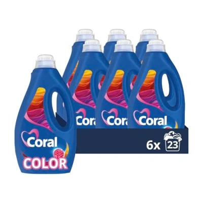 Obrázek Coral Farbschutz Color Waschmittel tekutý prací prostředek pro barvy déle jako nový 6x 1,15 l