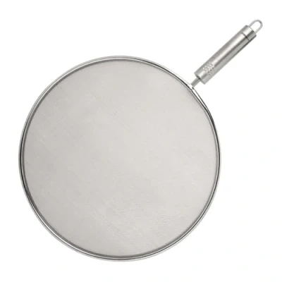 Obrázek Fackelmann Opal Splatter Screen 29 cm, Cooking Guard for Frying Pan, Grease Splash Guard, Stainless Steel Extra Fine Mesh, 42. 5x29x2. 5cm, stříbrná