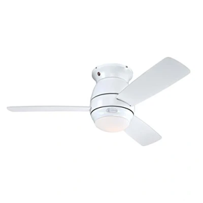 Obrázek 72180 Halley 112 cm bílý stropní ventilátor, osvětlení opálovým mléčným sklem