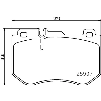Obrázek Sada brzdových destiček, kotoučová brzda BREMBO P 50 123