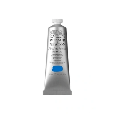 Obrázek Winsor &amp; Newton 2320130 profesionální akrylová barva v umělecké kvalitě, vysoká brilantnost barev a krycí síla, archivní kvalita, 60ml tuba královská modř chrom