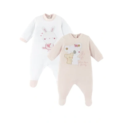 Obrázek Chicco SET 2 Pieces Dupačky na spaní pro děti, Velikost: 50, Pink
