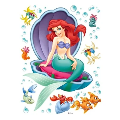 Obrázek Nálepka na zeď DK 1755 Disney Ariel