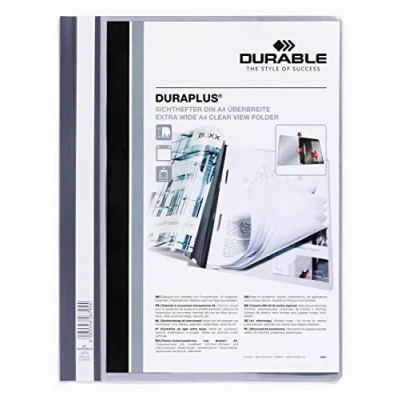 Obrázek Durable 2579 10 nabízecích sešitů DURAPLUS, odolná fólie, DIN A4, šedé