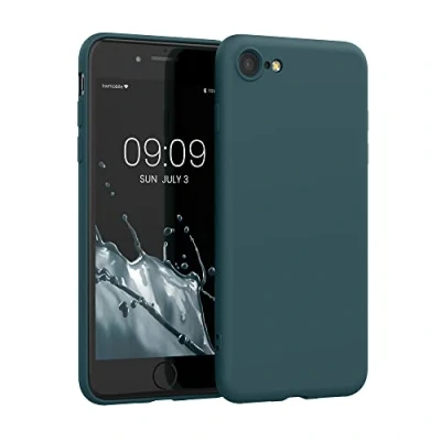 Obrázek kwmobile pouzdro kompatibilní s Apple iPhone SE (2022) / (2020) 8 7 pogumované TPU silikonové na mobil ochranné pro bezdrátové nabíjení Case