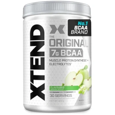 Obrázek XTEND Original BCAA prášek zelené jablko doplněk s aminokyselinami rozvětveným řetězcem 7 g + elektrolyty pro regeneraci a hydrataci 30 porcí