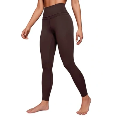 Obrázek CRZ YOGA Naked Feeling dámské legíny High Wasit sportovní neprůhledné dlouhé kalhoty na jógu 71 cm, Žhavá fudge hnědá